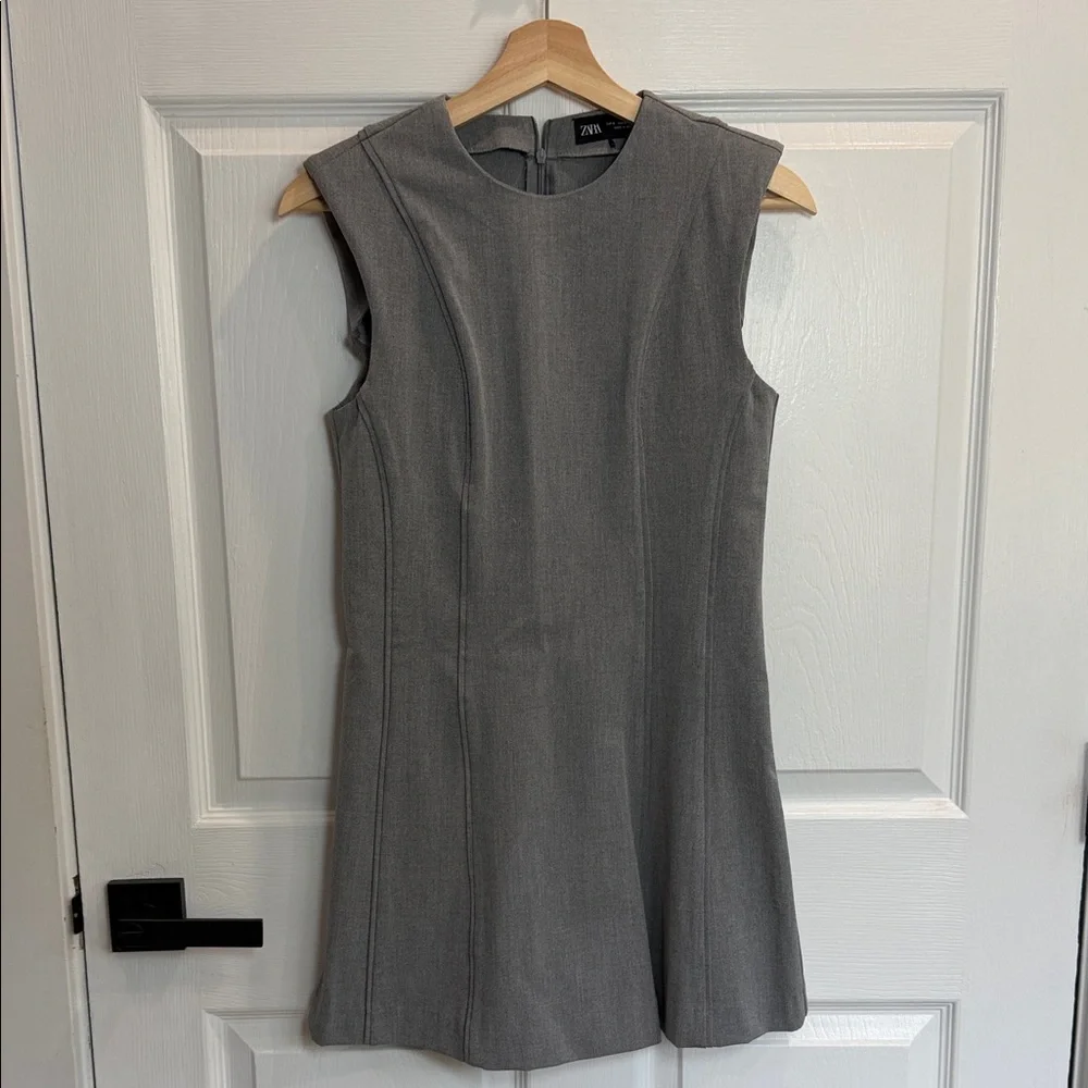 Zara Women's Charcoal Mini Dress - Picture 2 of 4